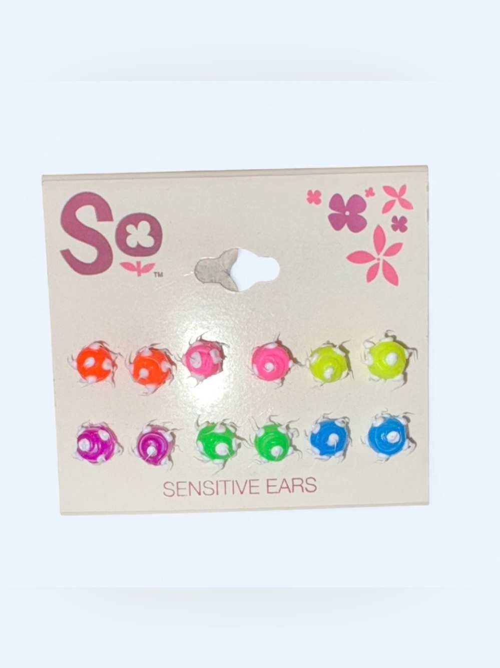 SO Y2K Neon Dot Stud Earrings Set 🌈✨